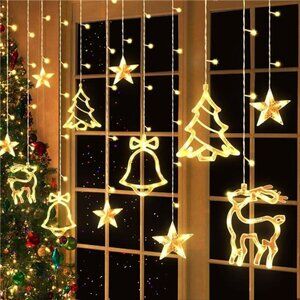 Warm White Christmas Window Lights 11.5FT 8 Modes